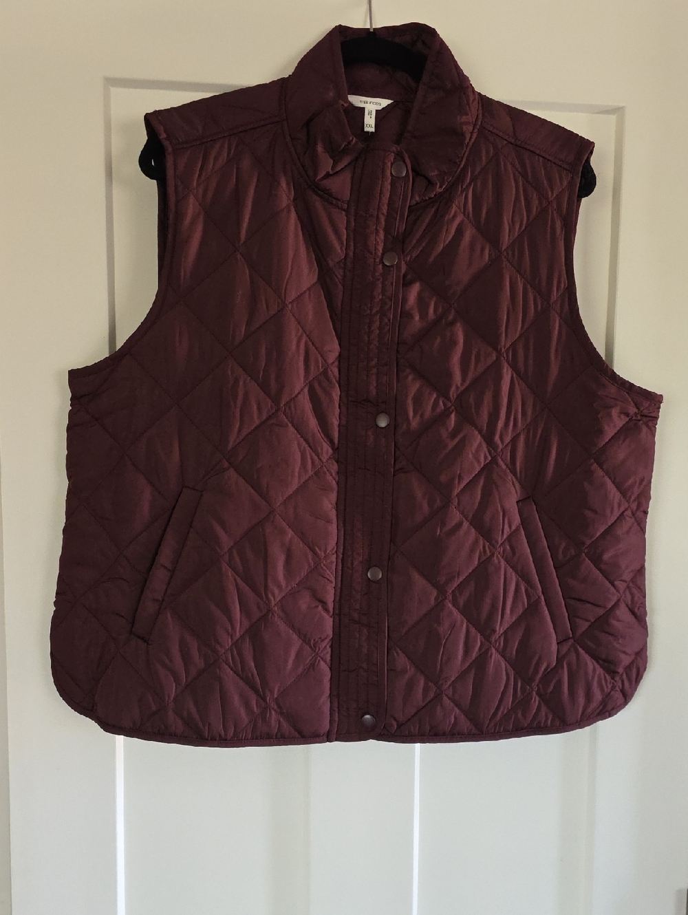Maurices Quilted Sleeveless Puffer Vest - Wine